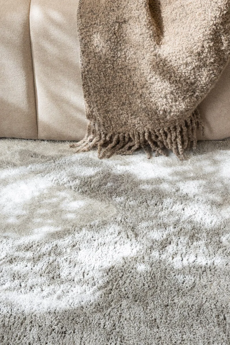 Cozy Ryamatta 200x290 cm Rektangulär - Silver - Products - Textil & mattor - Matta - Modern matta - Ryamatta