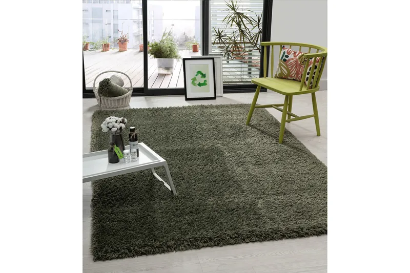 Floki Ryamatta 200x290 cm Rektangulär - Smaragdgrön - Products - Textil & mattor - Matta - Modern matta - Ryamatta