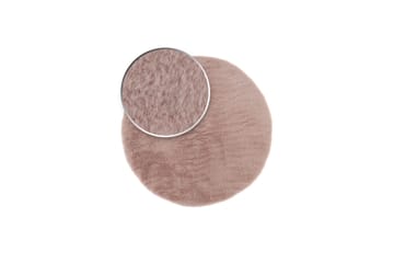 Heaven Ryamatta 80 cm Rund - Rosa - Products - Textil & mattor - Matta - Modern matta - Ryamatta