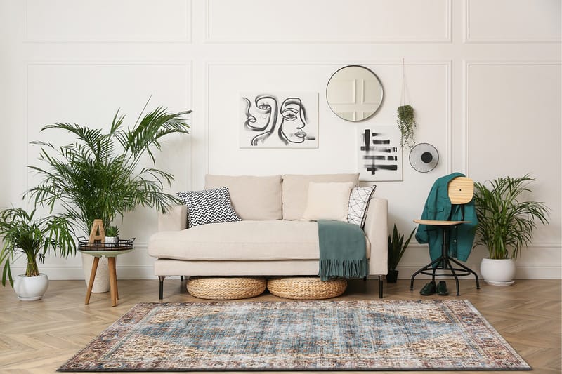 Tarfaya Friezematta 160x230 cm - Turkos - Products - Textil & mattor - Matta - Modern matta - Wiltonmatta