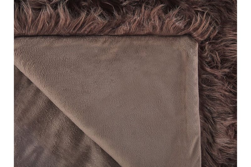 Pläd 200 x 220 cm brun DELICE - Brun - Products - Textil & mattor - Filt & pläd