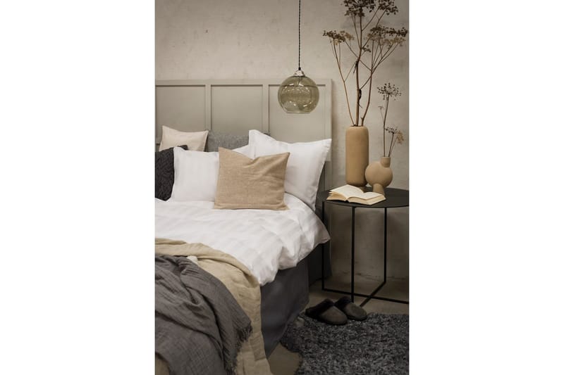 Påslakanset Dubbelsäng 3-Dels Satin - Vit - Products - Textil & mattor - Sängkläder - Bäddset & påslakanset - Påslakanset dubbelsäng