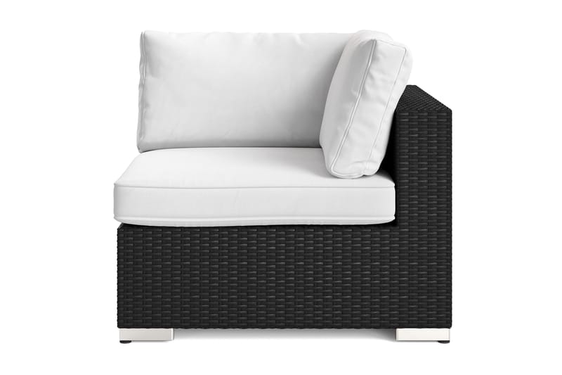 Bahamas Hörnmodul utomhus i konstrotting, Svart