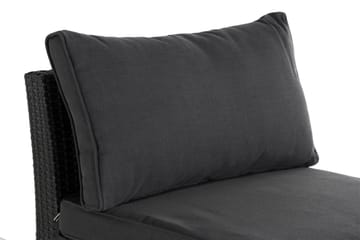 Wisconsin Premium Mittmodul utomhus i konstrotting - Svart - Products - Utemöbler & utemiljö - Övrigt utemöbler - Moduler utesoffa - Mittmodul utesoffa
