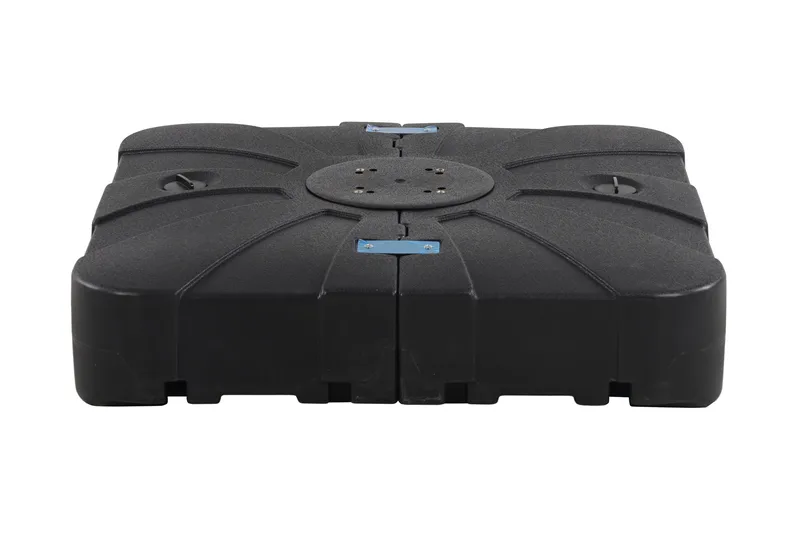 Vienna Parasollfot 84x84 cm vatten fyll för korsfot, Svart