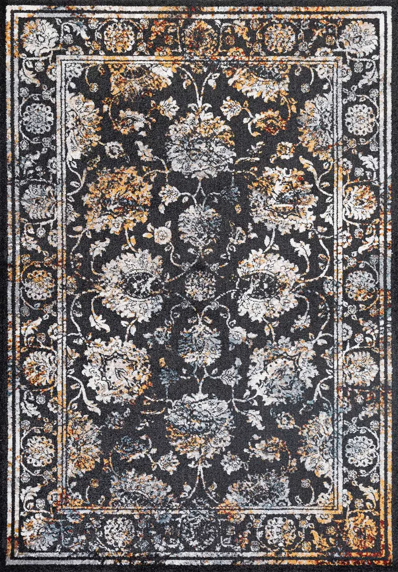 Matta Yelvi 100x160 cm, Svart/Beige