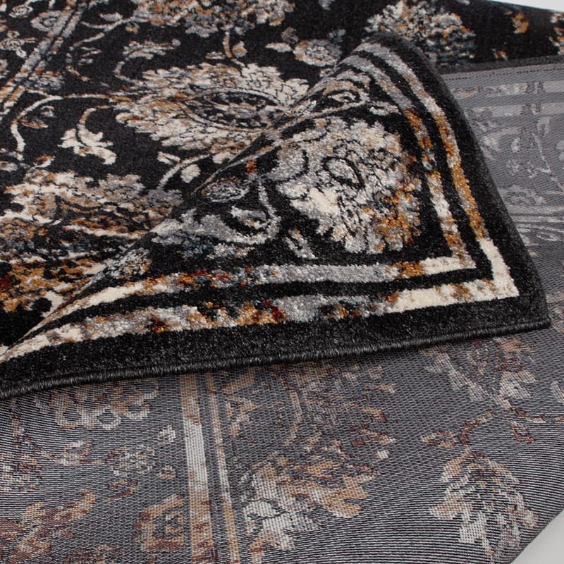 Matta Yelvi 160x230 cm - Svart/Beige - Products - Utemöbler & utemiljö - Balkong & altan - Balkonggolv - Plastmatta balkong