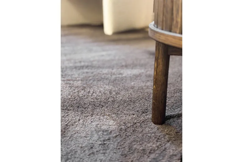 Tvättbar Matta Soft Rund - 160x160 cm, Choklad - Products - Utemöbler & utemiljö - Balkong & altan - Balkonggolv - Plastmatta balkong