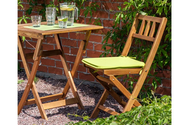 Finlay Hopfällbart Cafébord och Kaffebord 60 cm Trä Akacia - Ljusbrun - Products - Utemöbler & utemiljö - Balkong & altan - Balkongmöbler - Balkongbord