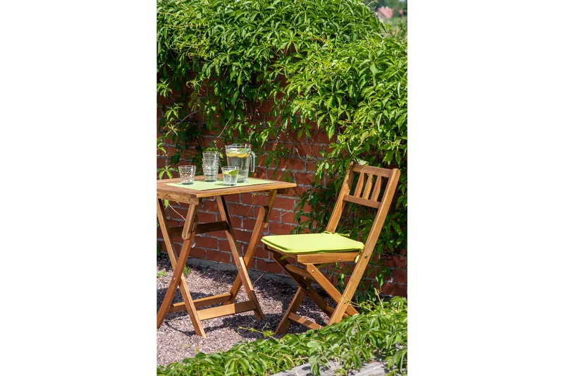 Finlay Hopfällbart Cafébord och Kaffebord 60 cm Trä Akacia - Ljusbrun - Products - Utemöbler & utemiljö - Balkong & altan - Balkongmöbler - Balkongbord