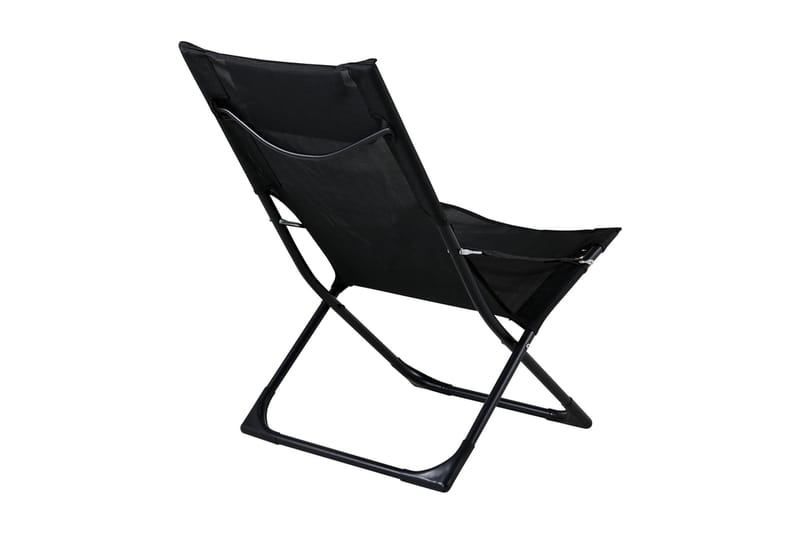 Seville Relaxstol Vikbar med Dyna - Svart - Products - Utemöbler & utemiljö - Balkong & altan - Balkongmöbler - Balkongstol