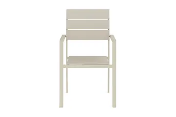 Tunis Stapelbar stol Utomhus Aintwood i aluminium - Beige - Products - Utemöbler & utemiljö - Balkong & altan - Balkongmöbler - Balkongstol