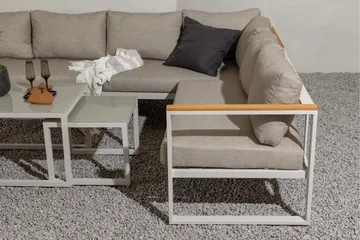 Aspvik Stor Loungegrupp Utomhus  – 7-sits Loungeset i Aluminium - Products - Utemöbler & utemiljö - Loungemöbler - Loungeset & loungegrupp