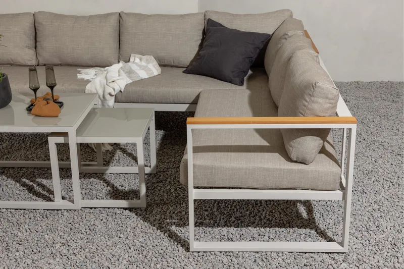 Aspvik Stor Loungegrupp Utomhus – 7-sits Loungeset i Aluminium - Products - Utemöbler & utemiljö - Loungemöbler - Loungeset & loungegrupp