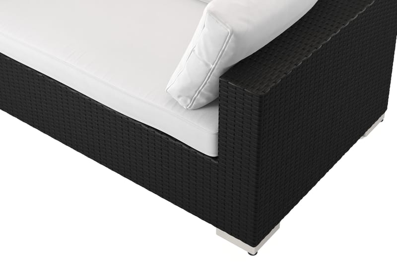 Bahamas L-formad utesoffa höger, 7-sits med bord och hylla - Svart - Products - Utemöbler & utemiljö - Loungemöbler - Loungeset & loungegrupp