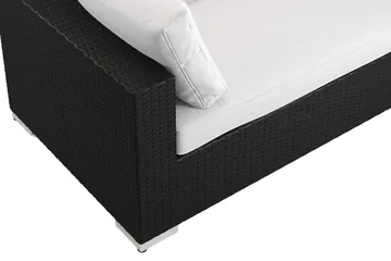 Bahamas L-formad utesoffa vänster, 6-sits med bord - Svart - Products - Utemöbler & utemiljö - Loungemöbler - Loungeset & loungegrupp