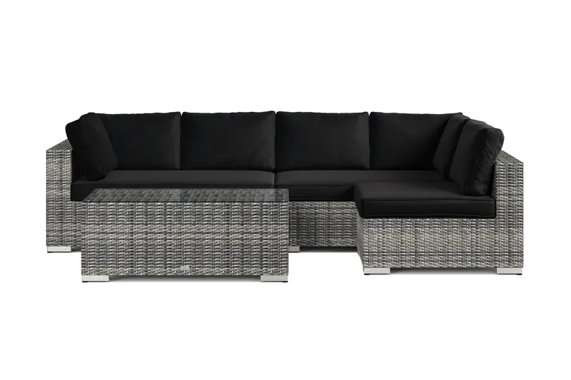 Bahamas utomhus loungegrupp 5-sits med vändbar schäslong och bord - Grå - Products - Utemöbler & utemiljö - Loungemöbler - Loungeset & loungegrupp