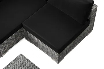 Bahamas utomhus loungegrupp 5-sits med vändbar schäslong och bord - Grå - Products - Utemöbler & utemiljö - Loungemöbler - Loungeset & loungegrupp