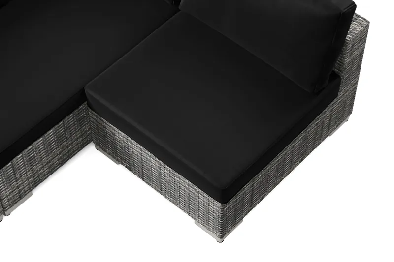 Bahamas utomhus loungegrupp 6-sits med vändbar schäslong och bord - Grå - Products - Utemöbler & utemiljö - Loungemöbler - Loungeset & loungegrupp