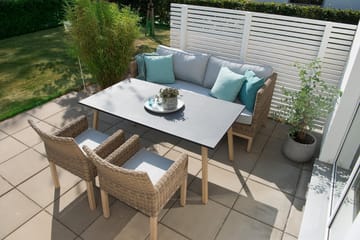 Hillerstorp Fyrsnäs 3-Sits Utesoffa - Grå|Brun - Products - Utemöbler & utemiljö - Loungemöbler - Loungesoffor