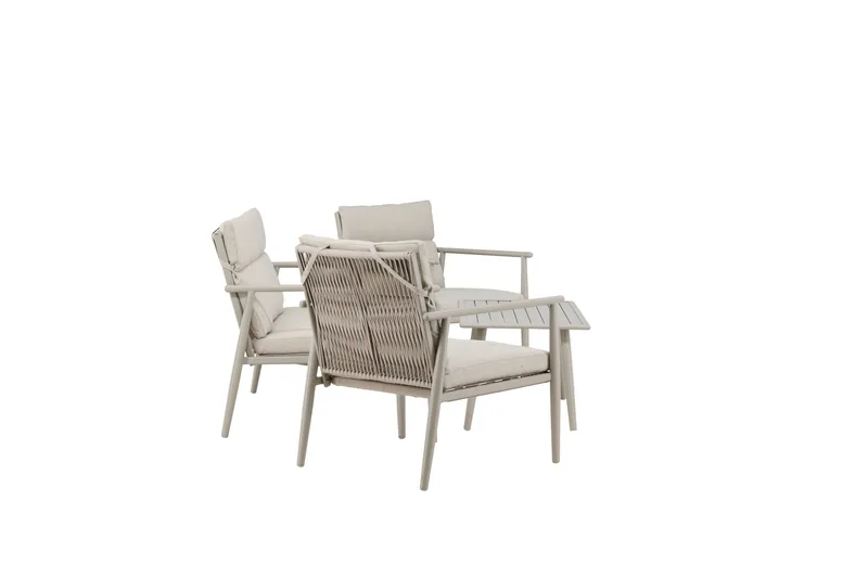 Mazzaro Soffgrupp Utomhus 4-sits - Antracit - Products - Utemöbler & utemiljö - Loungemöbler - Loungeset & loungegrupp