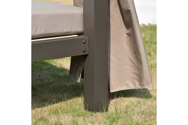 Morocco Solsäng - Mörkbrun/Beige - Products - Utemöbler & utemiljö - Loungemöbler - Solbädd