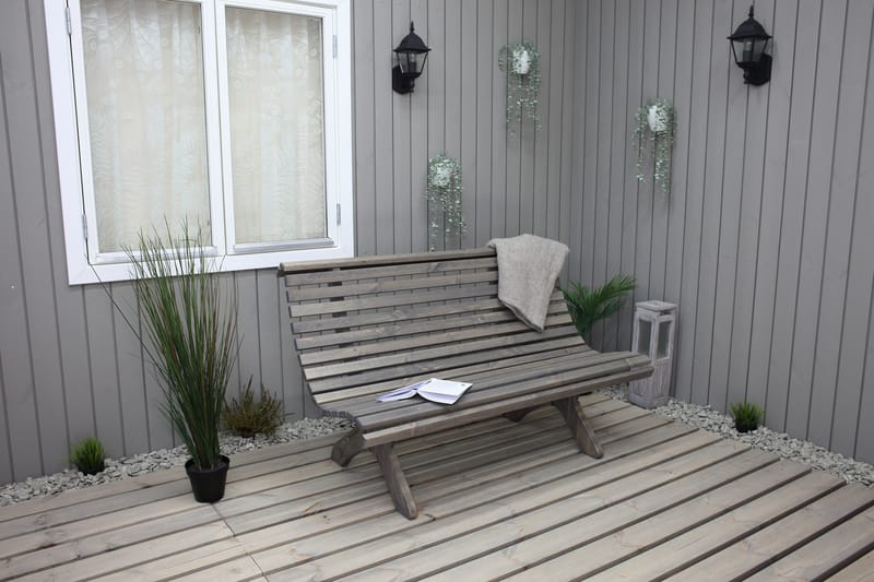 Norvald Bänk Utomhus - Grå - Products - Utemöbler & utemiljö - Loungemöbler - Loungesoffor