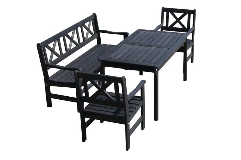 Olivo 3-sits Utesoffa - Kaffesvart - Products - Utemöbler & utemiljö - Loungemöbler - Loungesoffor