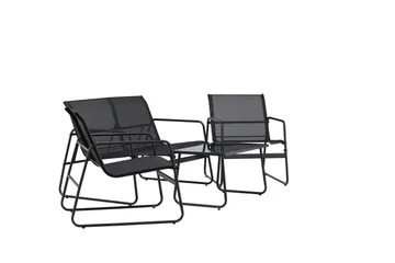 Scopello Soffgrupp Utomhus 4-sits - Svart - Products - Utemöbler & utemiljö - Loungemöbler - Loungeset & loungegrupp