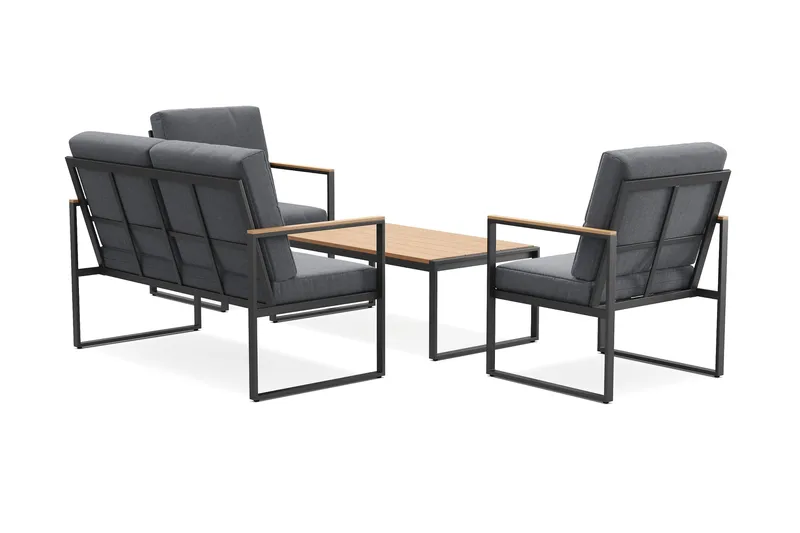 Serena Soffgrupp Utomhus  4-sits - Antracit - Products - Utemöbler & utemiljö - Loungemöbler - Loungeset & loungegrupp