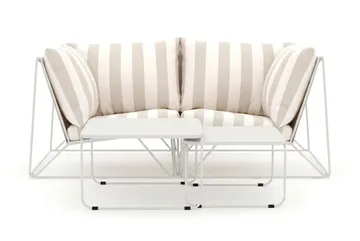 Usteryd utomhus rak 2-sits soffa - Beige/Striped - Products - Utemöbler & utemiljö - Loungemöbler - Loungeset & loungegrupp