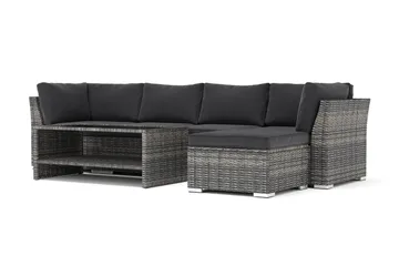 Wisconsin utomhus divansoffa 5-sits vändbar, Grå