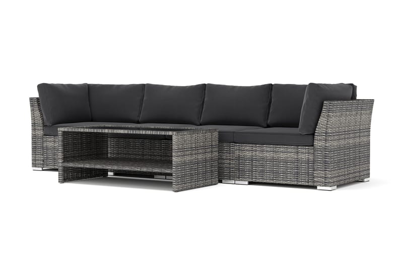 Wisconsin utomhus rak 4-sits soffa, Grå