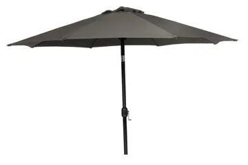 Hillerstorp Parasoll 300 cm ALU Grå, aluminium och polyester
