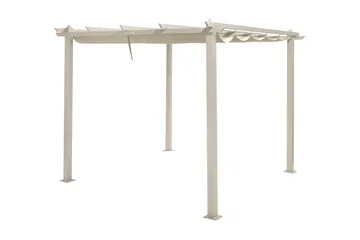 Porto Stor Pergola 4x3 m i aluminium med tak