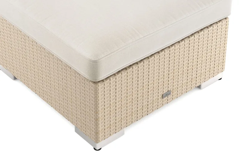 Bahamas Divanmodul - Loungebord utomhus 75x75 cm till soffor - Beige - Products - Utemöbler & utemiljö - Utebord & trädgårdsbord - Loungebord & soffbord utomhus