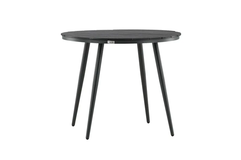 Break Matbord Utomhus Rund 90 cm, Svart