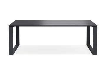 Devon Stort Rektangulärt Matbord utomhus 210x100 cm i aluminium, Svart