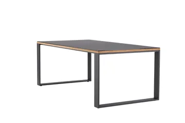 Aspvik Matbord 100x200 cm Svart - Svart - Products - Utemöbler & utemiljö - Utebord & trädgårdsbord - Matbord utomhus