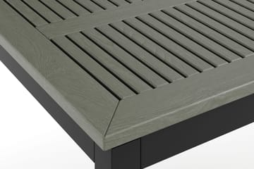 Monaco rektangulärt förlängningsbart bord utomhus med iläggsskiva 150-250x90 cm i aluminium/metall/plast - Svart/Grå - Products - Utemöbler & utemiljö - Utebord & trädgårdsbord - Matbord utomhus