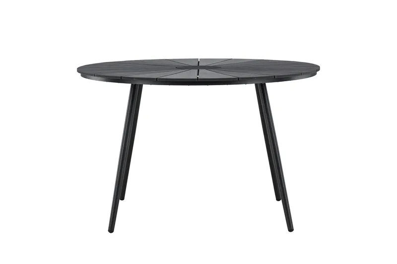 San Vito Matbord Utomhus 120 cm, Svart
