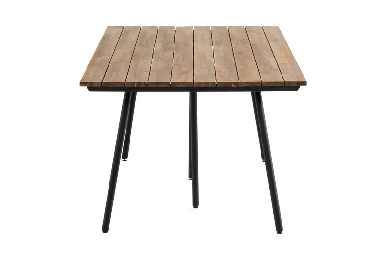 Trio Matbord Utomhus 200x100 cm – Utebord för Uteplats Akaciaträ - Svart / Akacia - Products - Utemöbler & utemiljö - Utebord & trädgårdsbord - Matbord utomhus