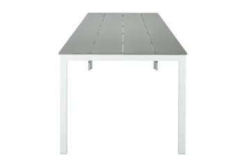 Tunis Rektangulärt Matbord utomhus 140x90 cm i plast och metall - Grå/Vit - Products - Utemöbler & utemiljö - Utebord & trädgårdsbord - Matbord utomhus