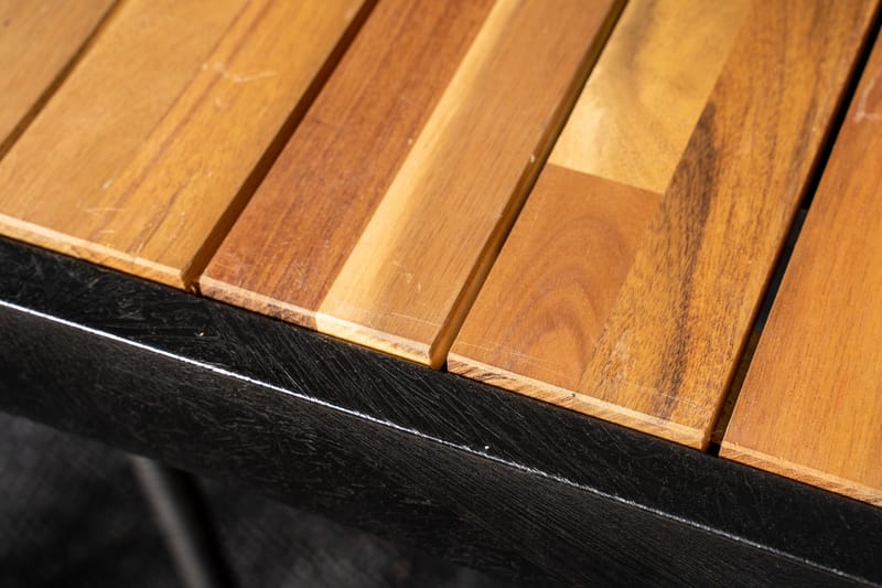 Bois Matgrupp Utomhus 200cm + 6 Anna Karmstolar - Svart/Grå - Products - Utemöbler & utemiljö - Utegrupp - Matgrupp utomhus