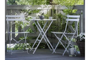 Fiori Balkongset 45,5 cm - Vit - Products - Utemöbler & utemiljö - Utegrupp - Cafegrupp & cafeset
