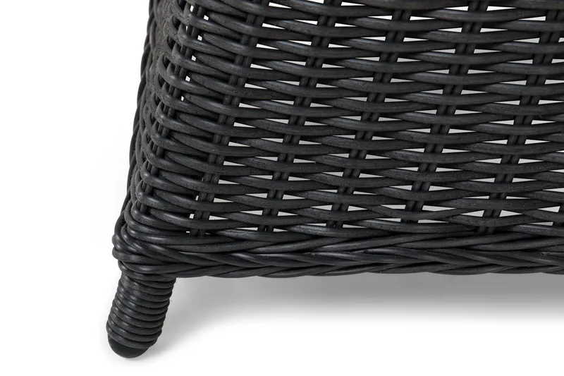 Marcus Matgrupp 140 Rund + 4 Fåtöljer m Dyna - Svart - Products - Utemöbler & utemiljö - Utegrupp - Matgrupp utomhus