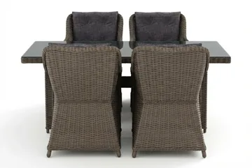 Marcus utomhus matgrupp 160x90 cm med 4 Marcus utefåtöljer - Grå - Products - Utemöbler & utemiljö - Utegrupp - Matgrupp utomhus