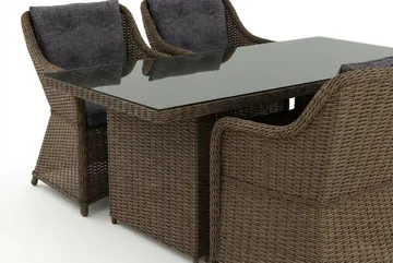 Marcus utomhus matgrupp 160x90 cm med 4 Marcus utefåtöljer - Natur - Products - Utemöbler & utemiljö - Utegrupp - Matgrupp utomhus