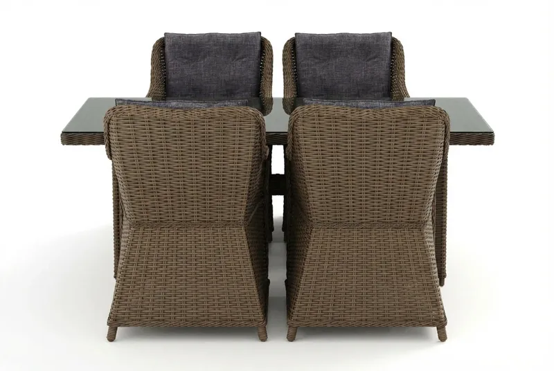 Marcus utomhus matgrupp 160x90 cm med 4 Marcus utefåtöljer - Natur - Products - Utemöbler & utemiljö - Utegrupp - Matgrupp utomhus