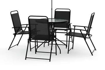 Samra Matgrupp Utomhus 4-sits - Svart - Products - Utemöbler & utemiljö - Utegrupp - Matgrupp utomhus